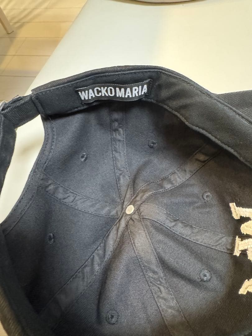 WACKO MARIA WMロゴ ブラックキャップ