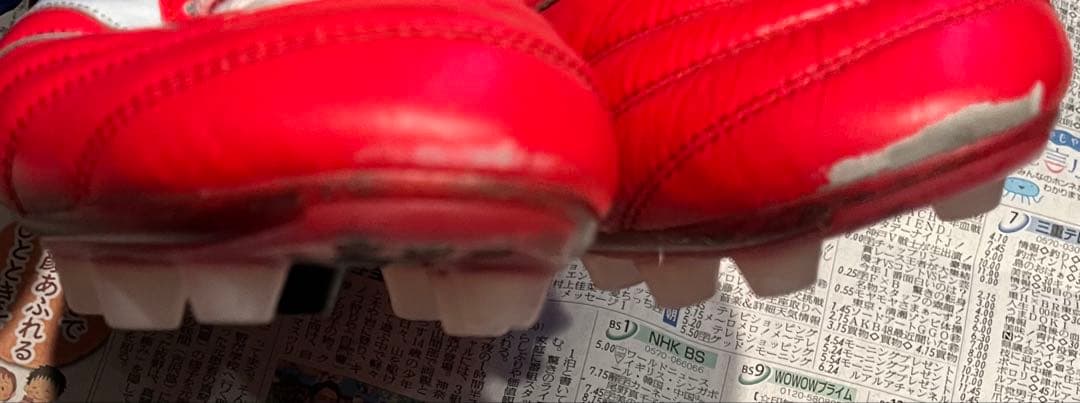 ミズノ モレリア 赤 25cm 値下げ交渉可能