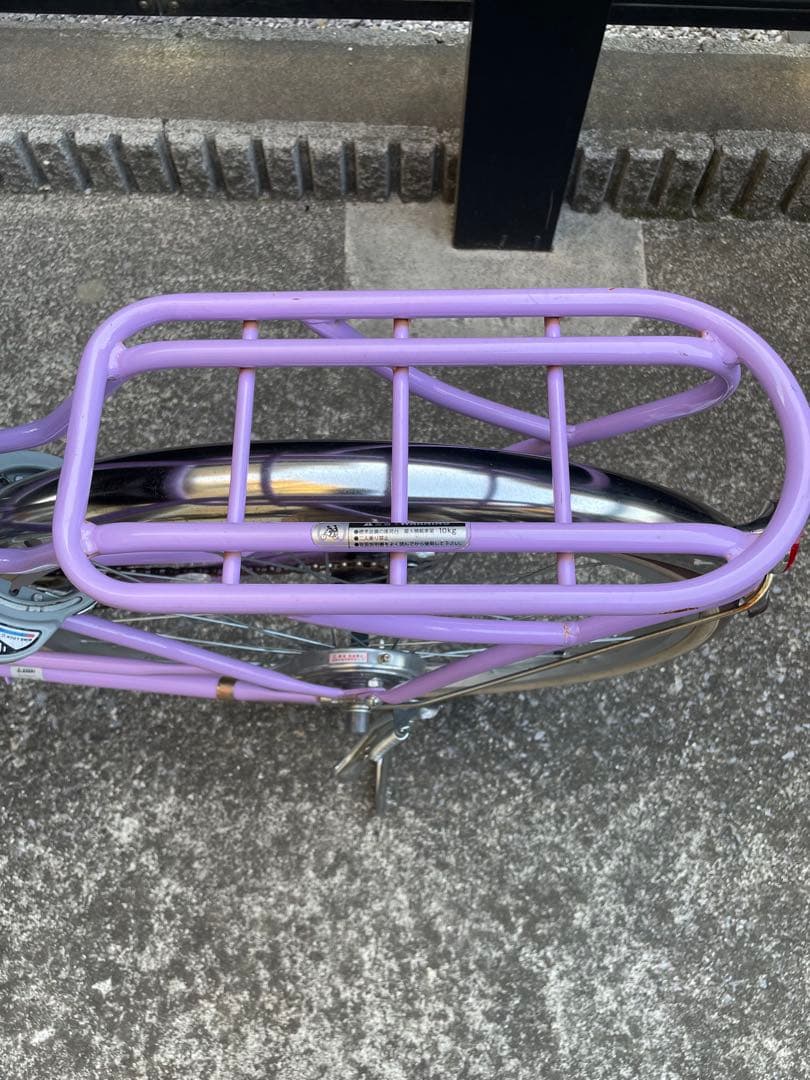 【引取限定】あさひフェリーク Jr. 24インチ 変速なし子供用自転車パープル