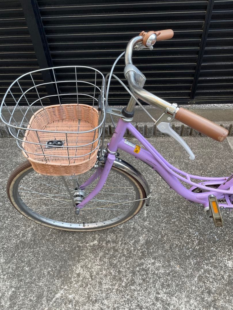 【引取限定】あさひフェリーク Jr. 24インチ 変速なし子供用自転車パープル