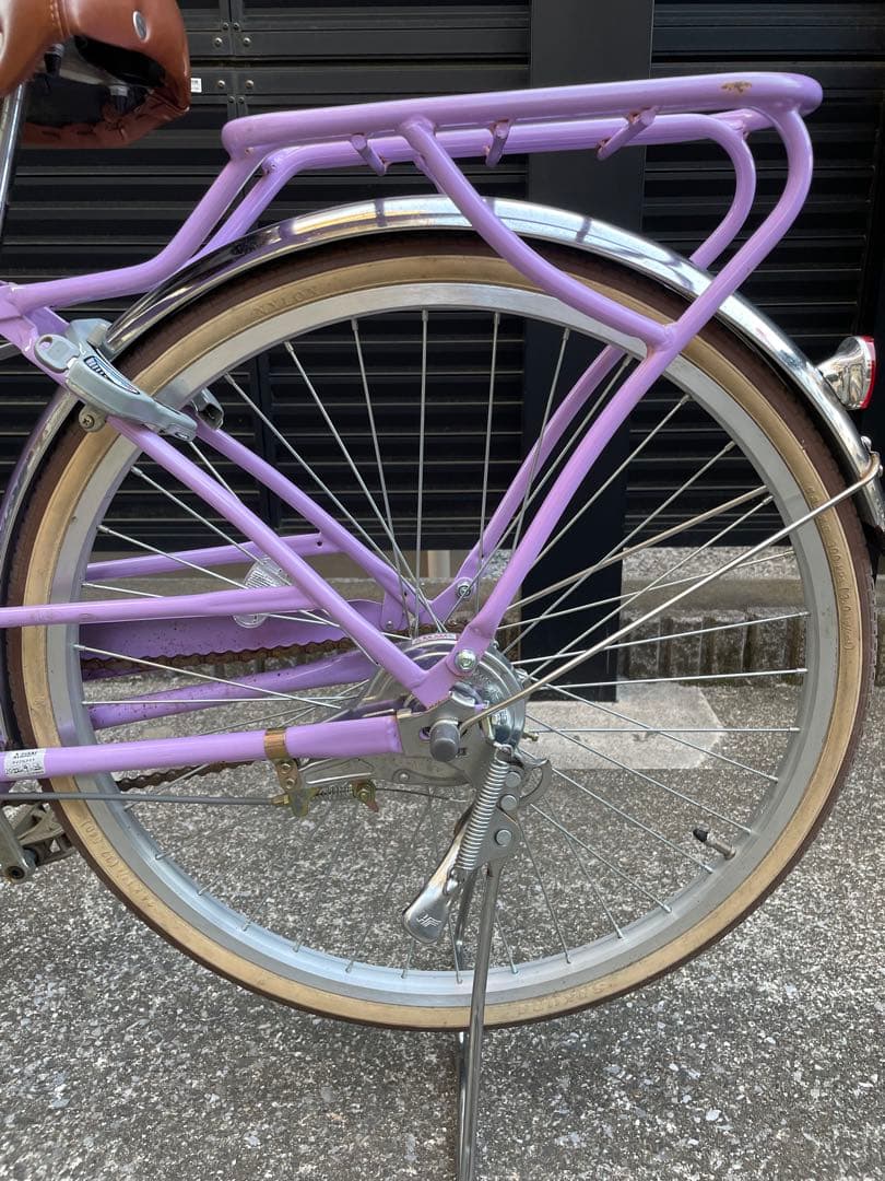 【引取限定】あさひフェリーク Jr. 24インチ 変速なし子供用自転車パープル