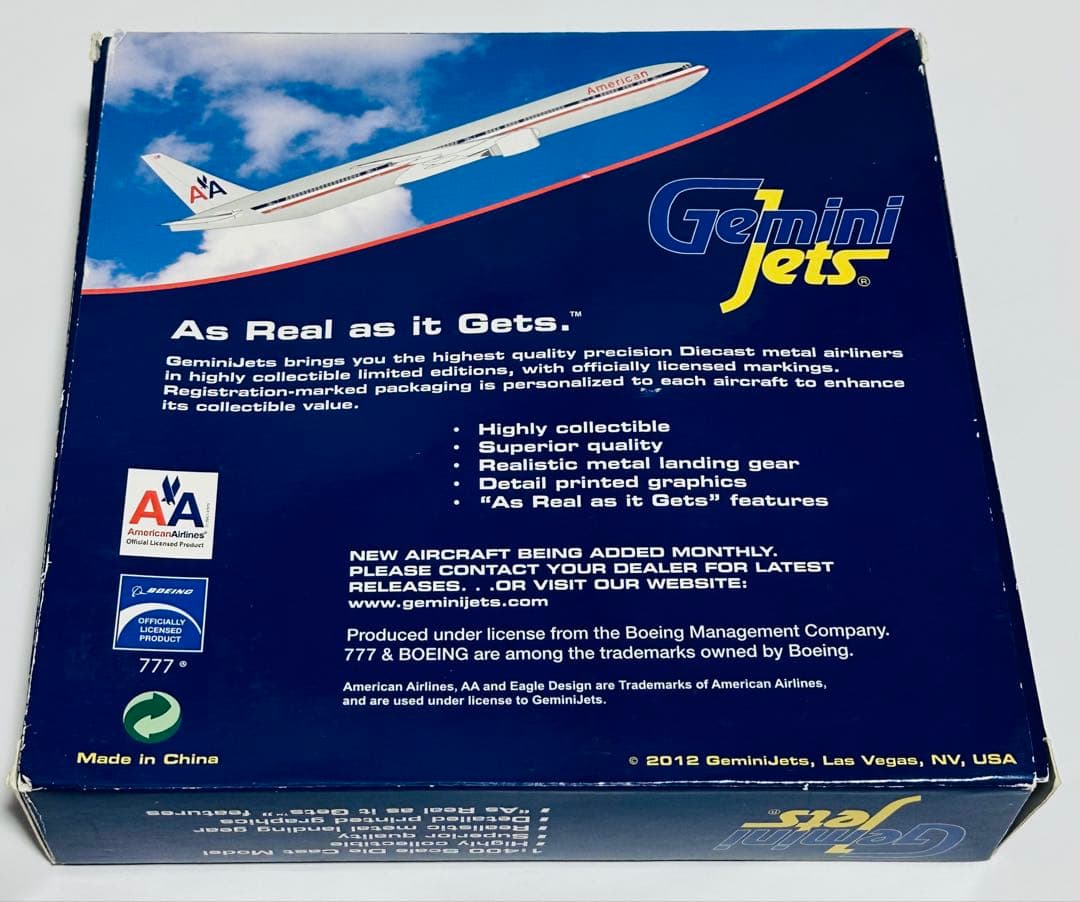 航空機・ヘリコプター Gemini 1/400 777-300ER American Airlines