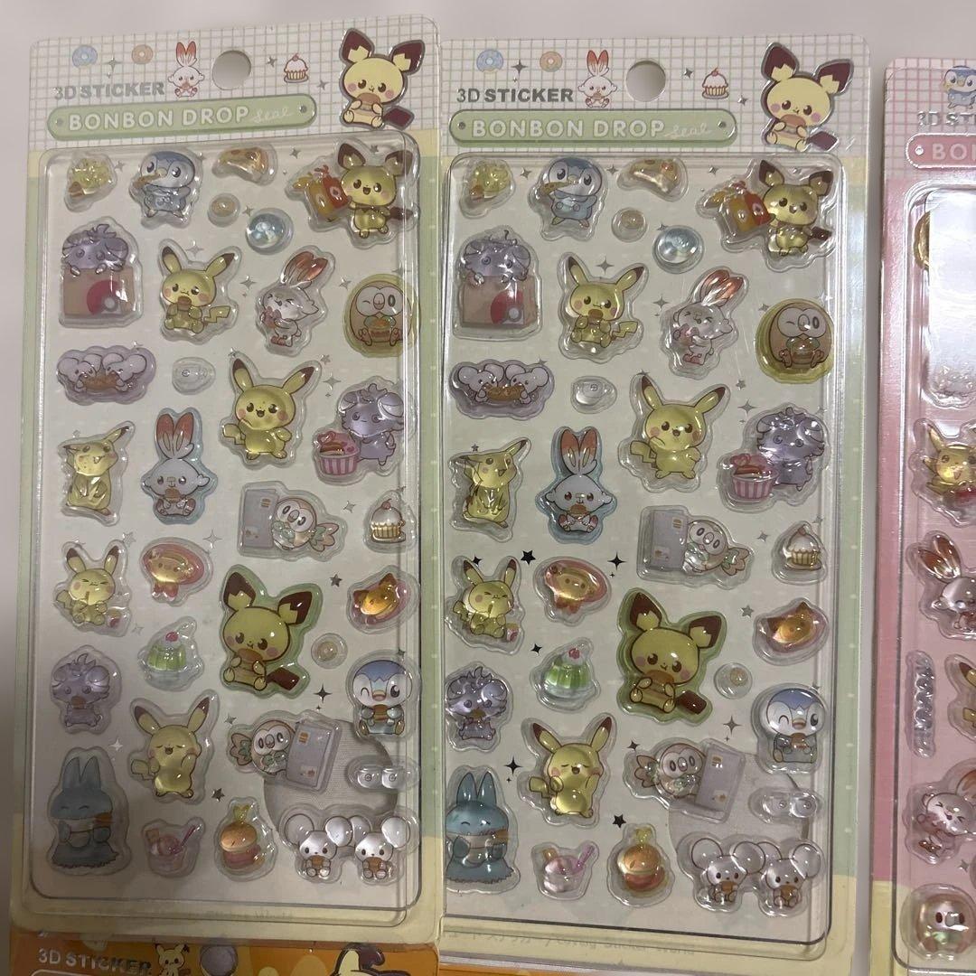 ポケモン BONBON DROP 3Dステッカーセット 8シート　バラ売り可能