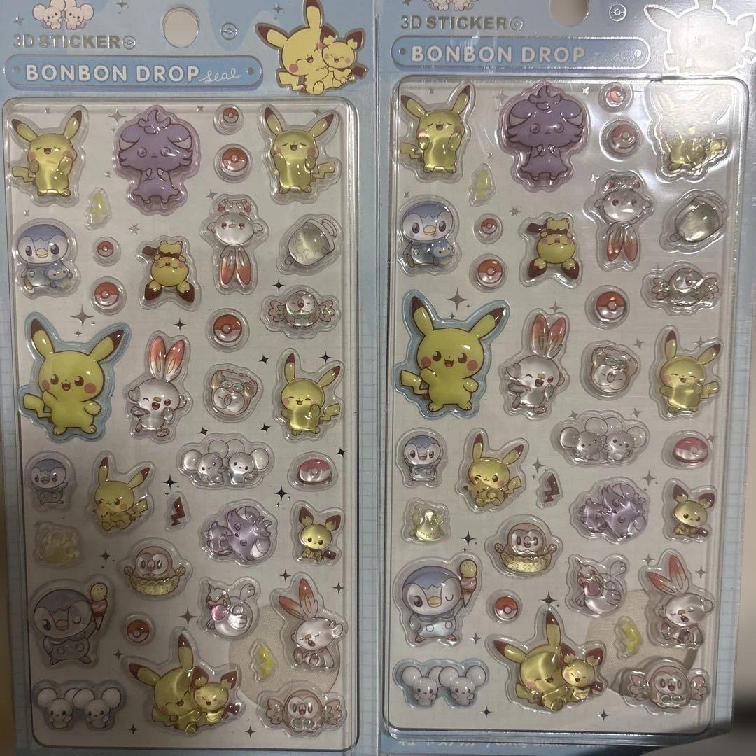 ポケモン BONBON DROP 3Dステッカーセット 8シート　バラ売り可能