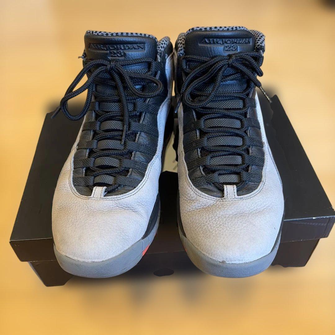 Jordan 10 バスケットシューズ ハイカット グレー/ブラック