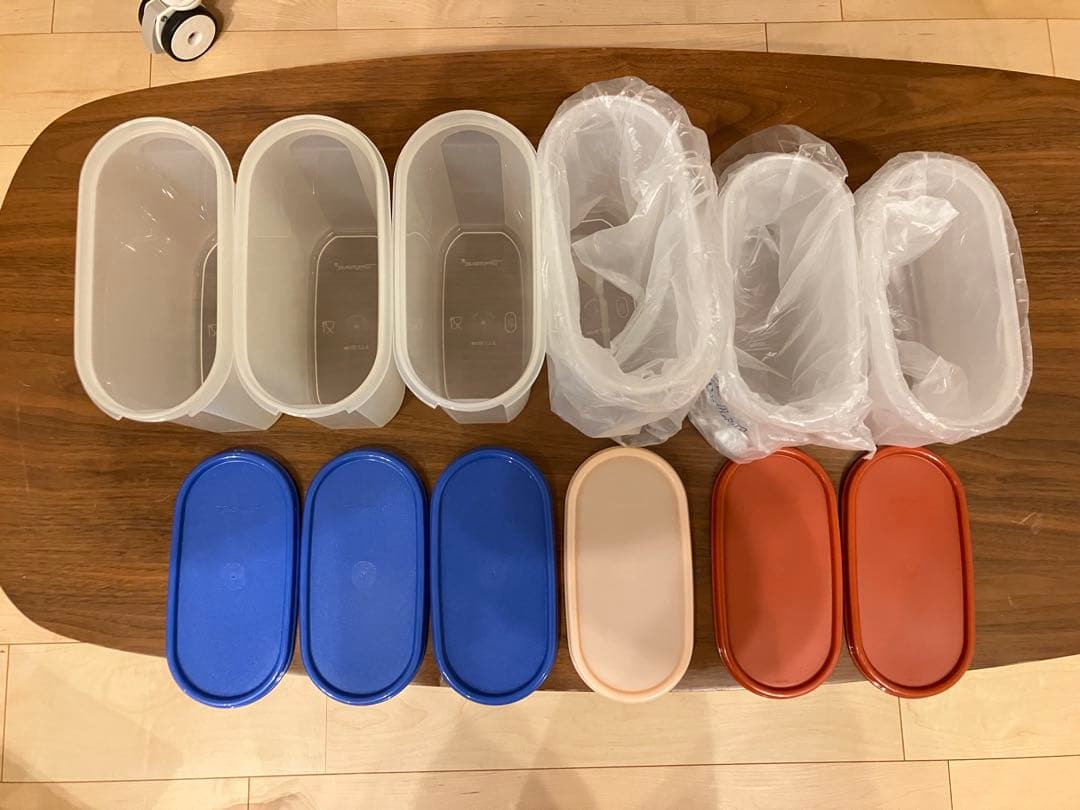 新品　タッパーウェアmmだ円　６個セット