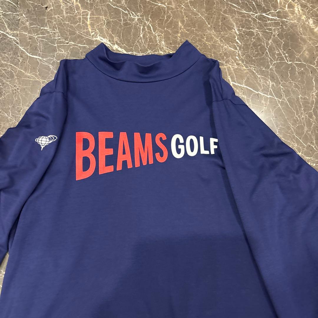 BEAMS GOLF 長袖シャツ XL ネイビー