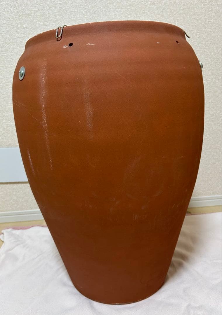 壺焼き芋用　信楽焼壺＆木蓋付き保存容器＋焼き芋網セット※新品未使用※訳あり