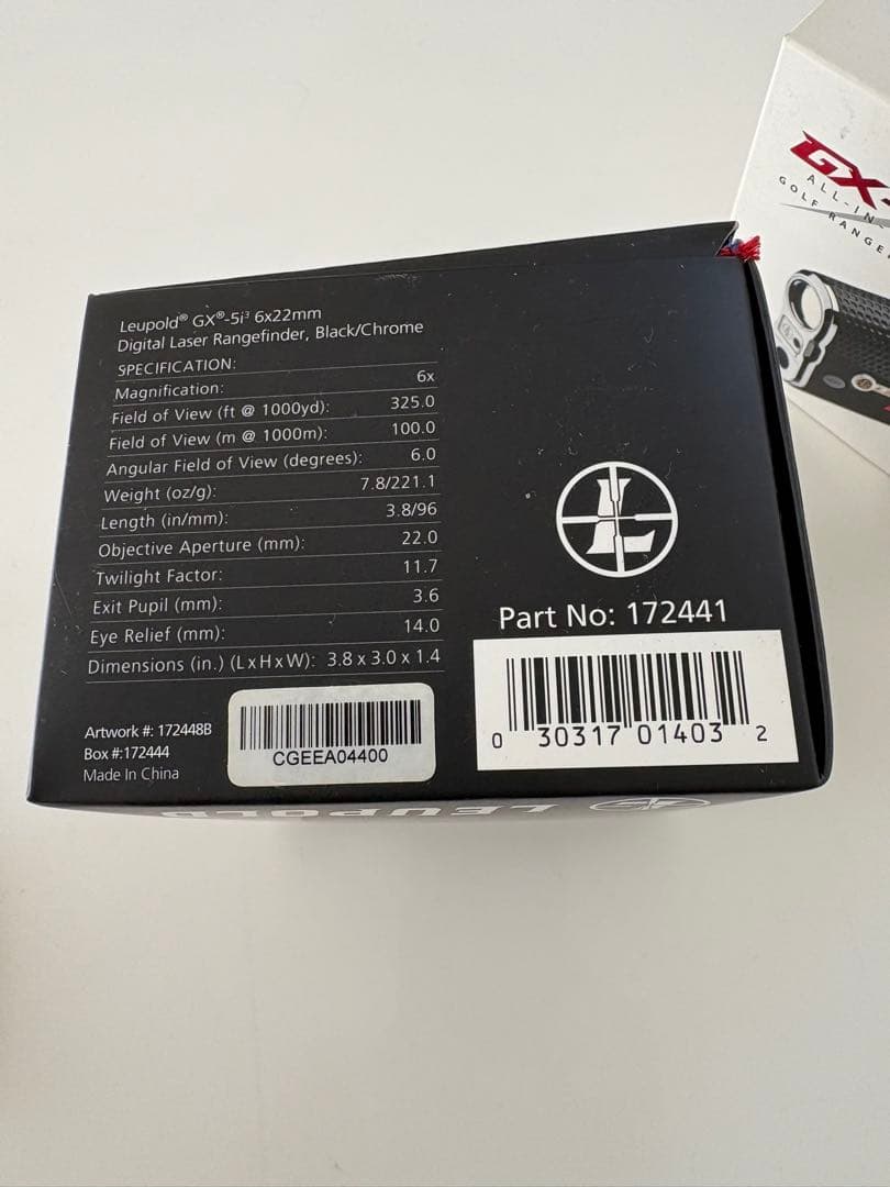 美品　LEUPOLD GX-5i 3ゴルフ用距離計