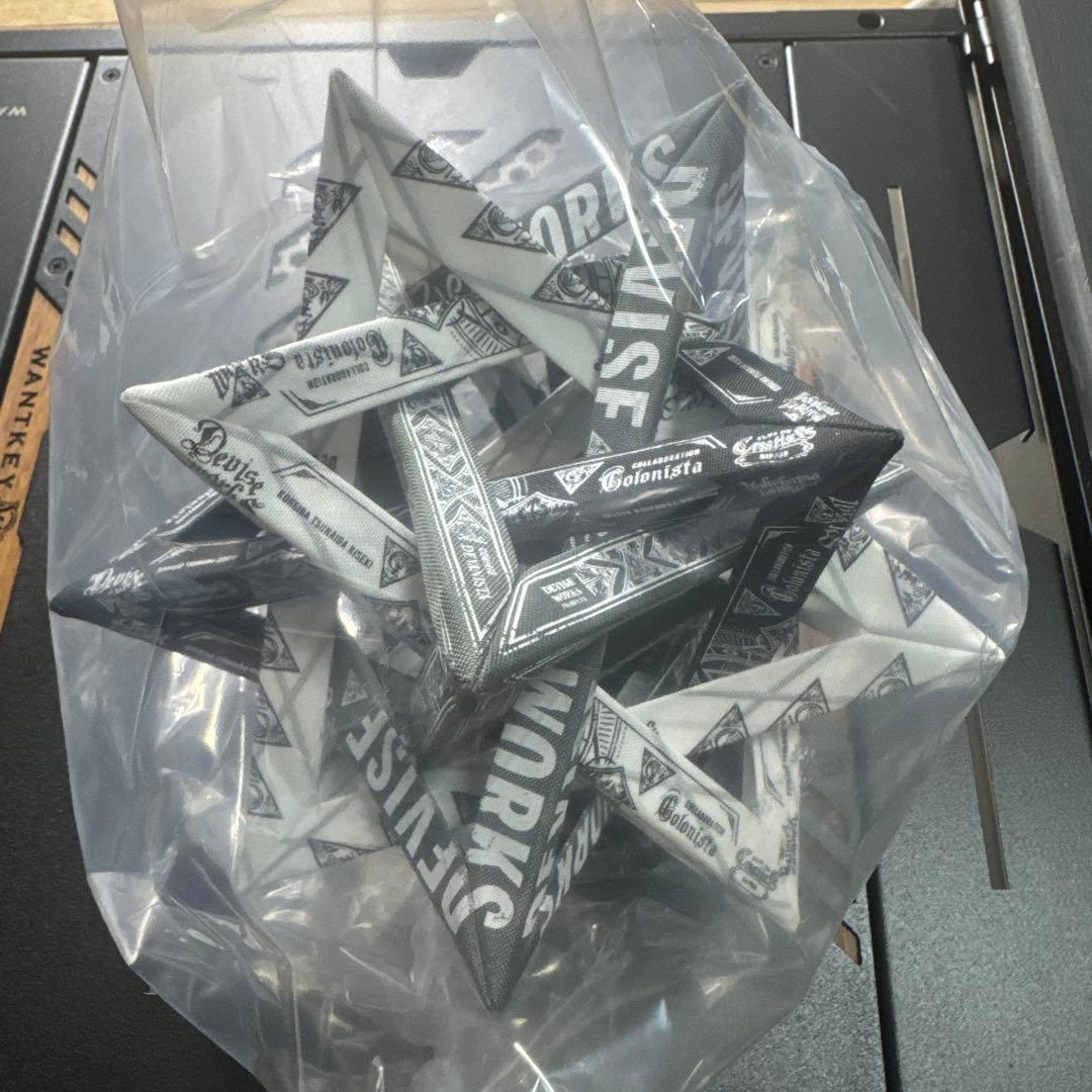 デバニスタ　星型紙製装飾品セット 黒白デザイン