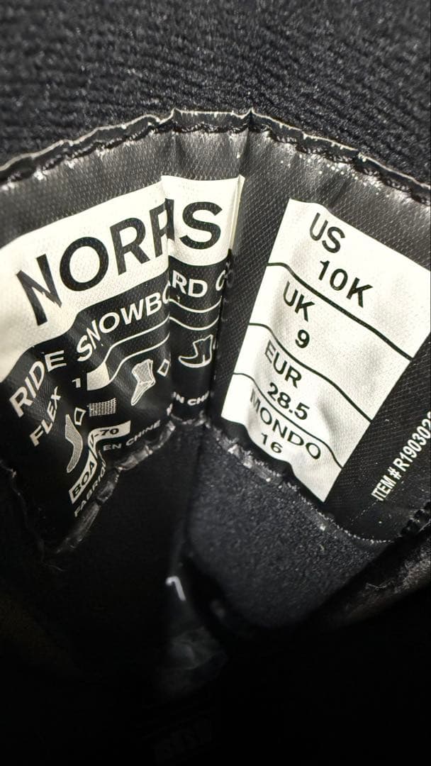 RIDE NORRIS キッズスノーボードブーツ