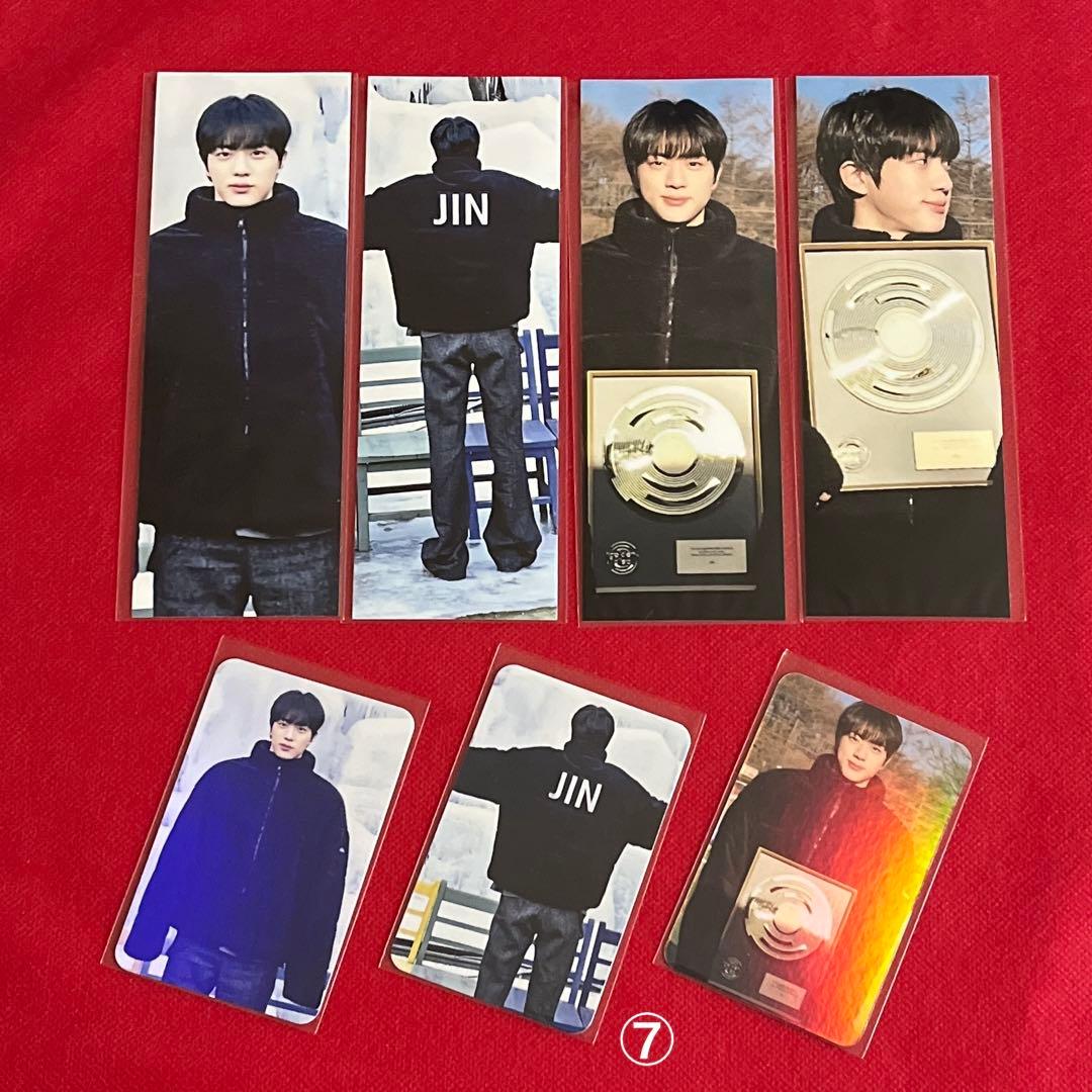 BTS ロングステッカー・ブックマーク・ホログラム両面フォトカード♡Jin