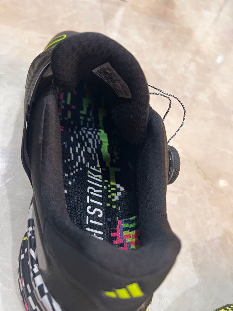adidasスパイクシューズ ブラックイエロー 美品 26.5cm 最終値下げ中