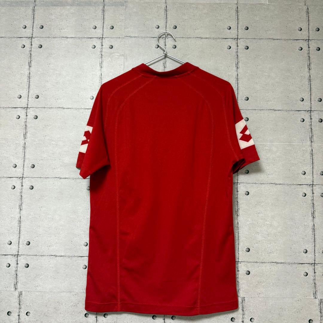 Lotto サッカーシャツ 赤 Mサイズ 定価約1.1万