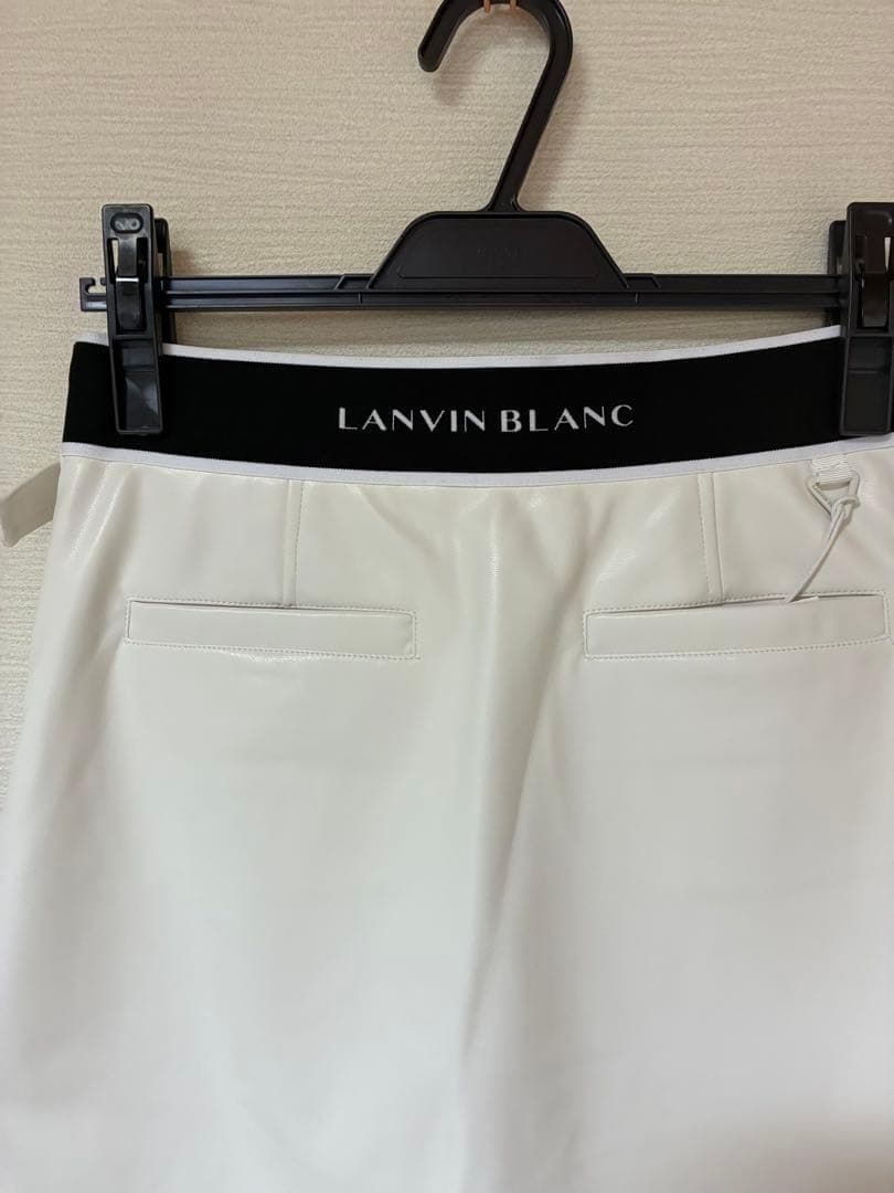 在庫処分❣LANVIN BLANCゴルフミニスカート・インナーパンツ付　白　M