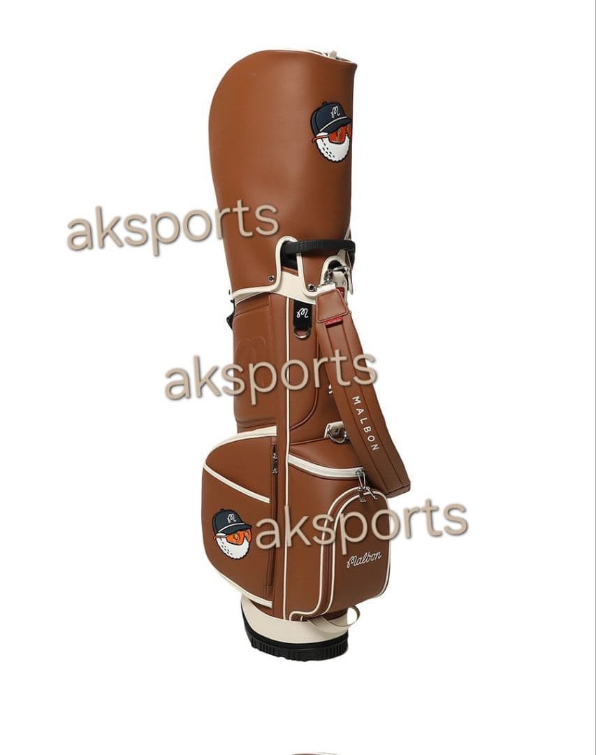 新入荷★Malbon Golf キャディバッグ ネイビー/ホワイト