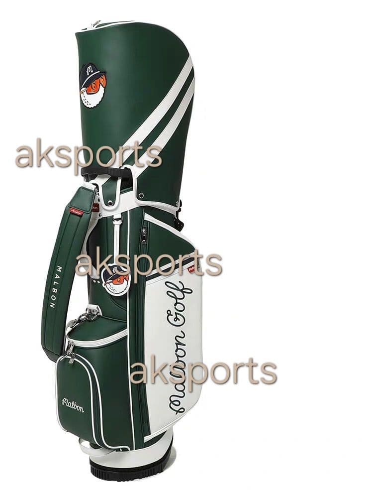 新入荷★Malbon Golf キャディバッグ ネイビー/ホワイト