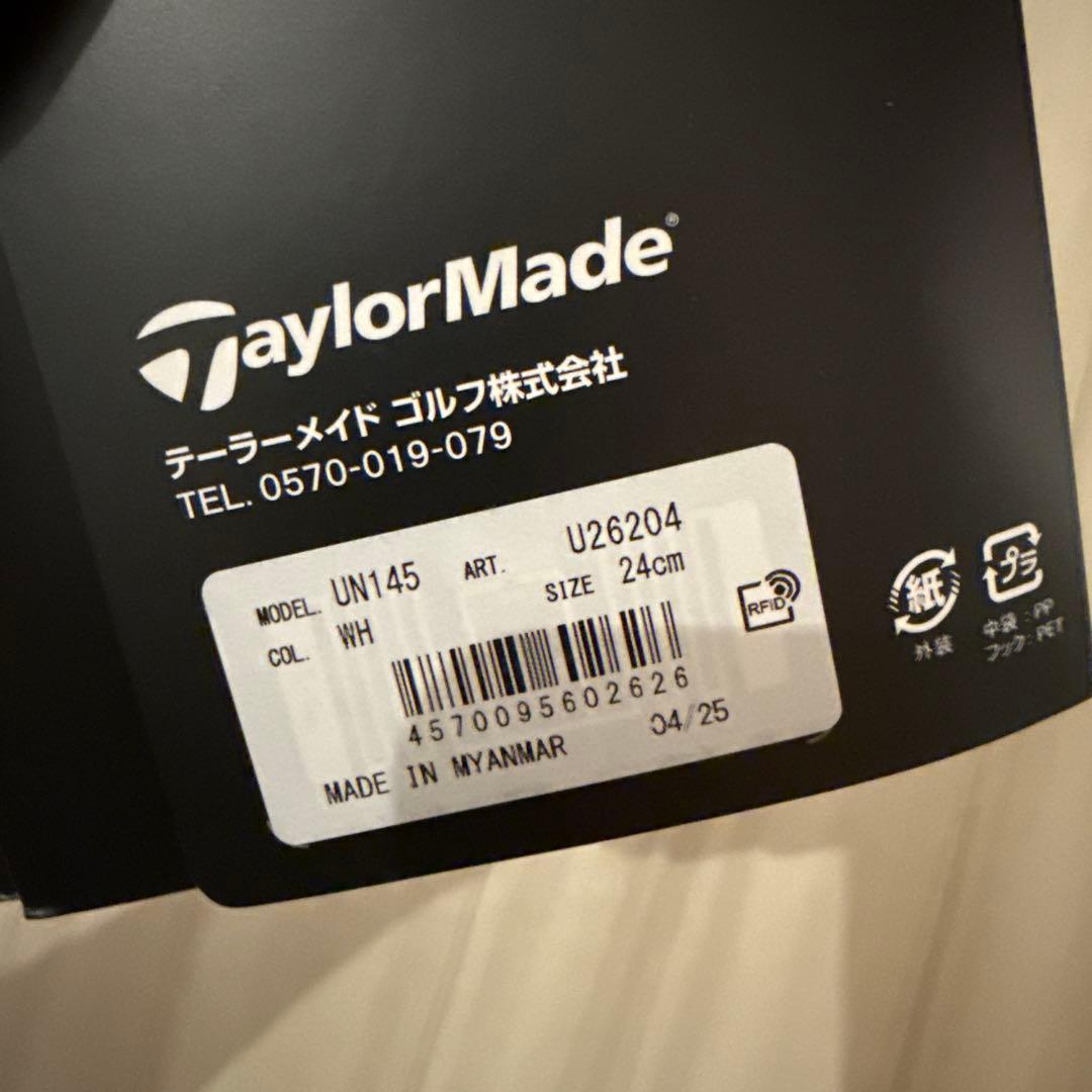 TaylorMade テーラーメイド　手袋　左手　24cm ホワイト　3個セット