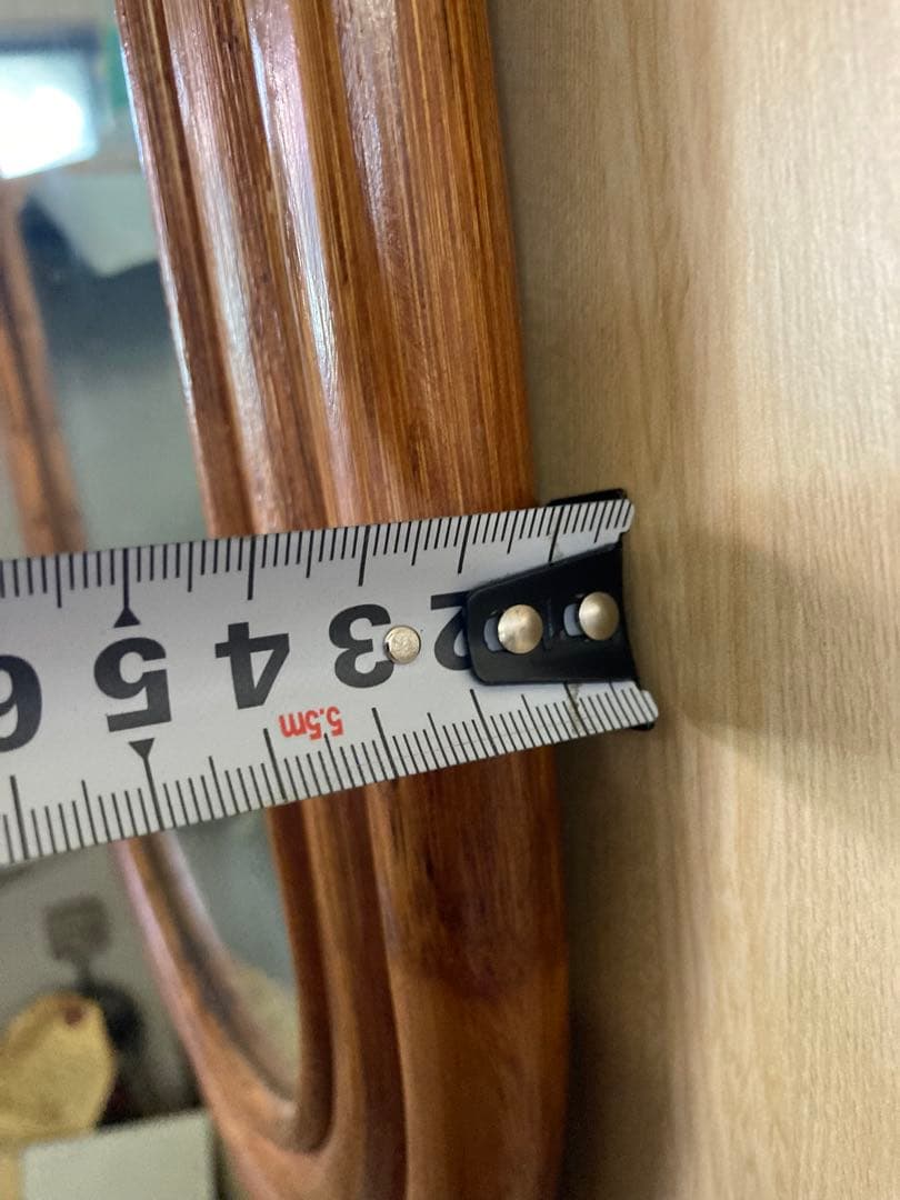 中古 サンフラワーラタン QUARTZ 壁掛け時計鏡