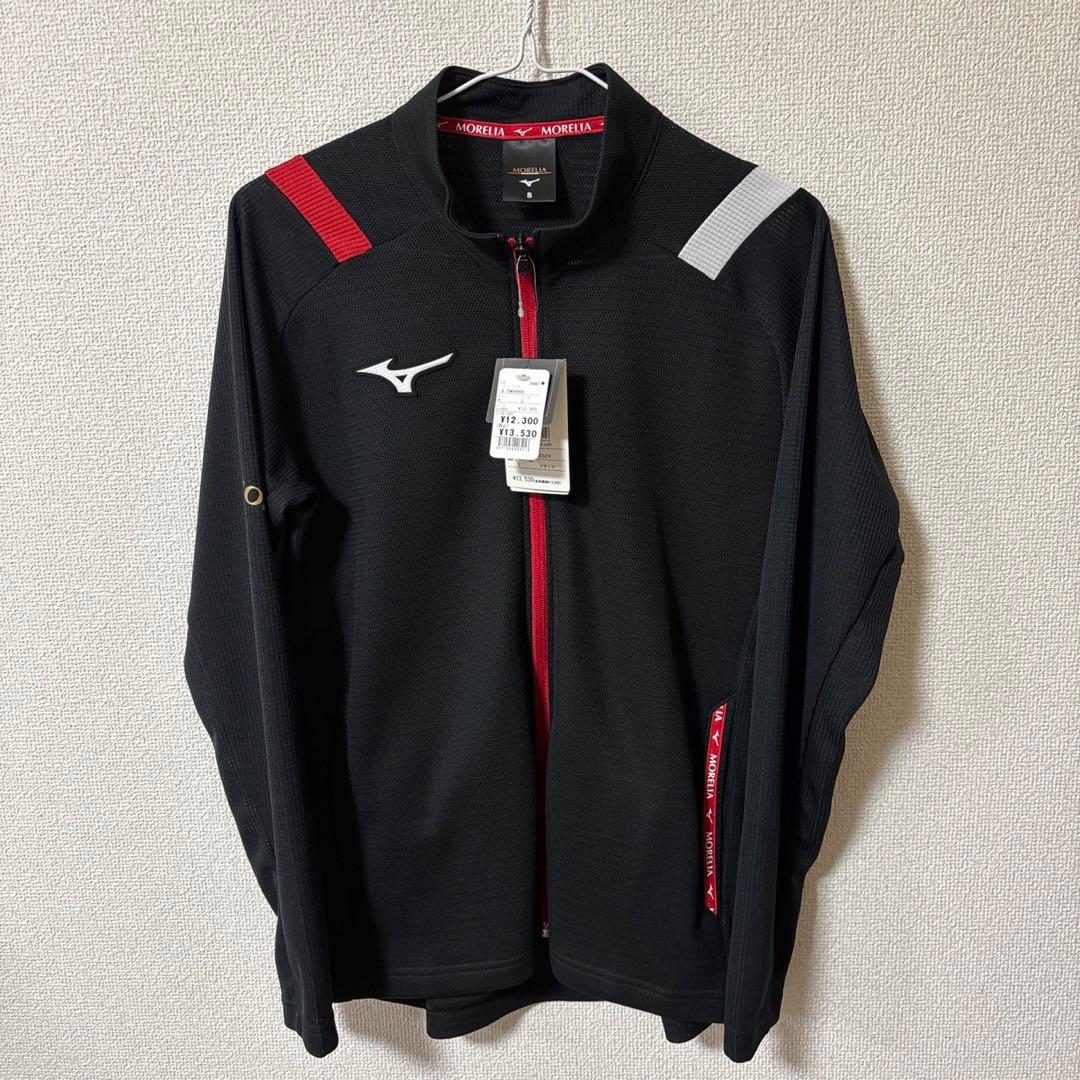 新品未使用　ミズノ　モレリア　ミドラーシャツ　 ドライエアロフロー　長袖　黒　S