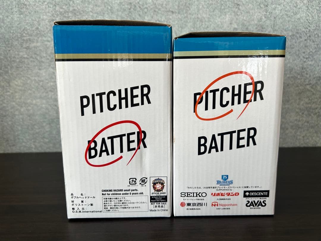 大谷翔平 ボブルヘッドフィギュア 日本ハムファイターズ2体セット
