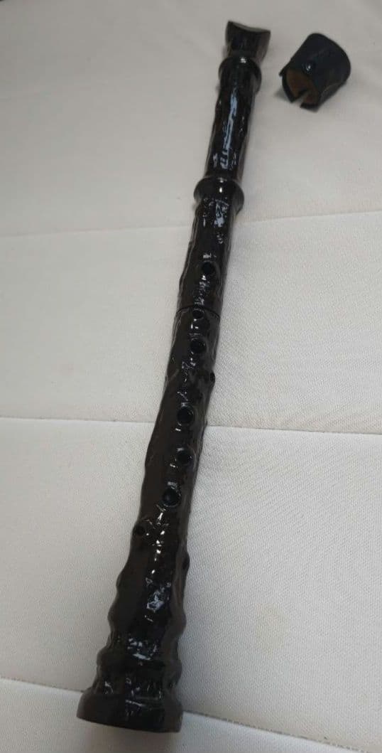 黒 尺八 　黒漆塗り
