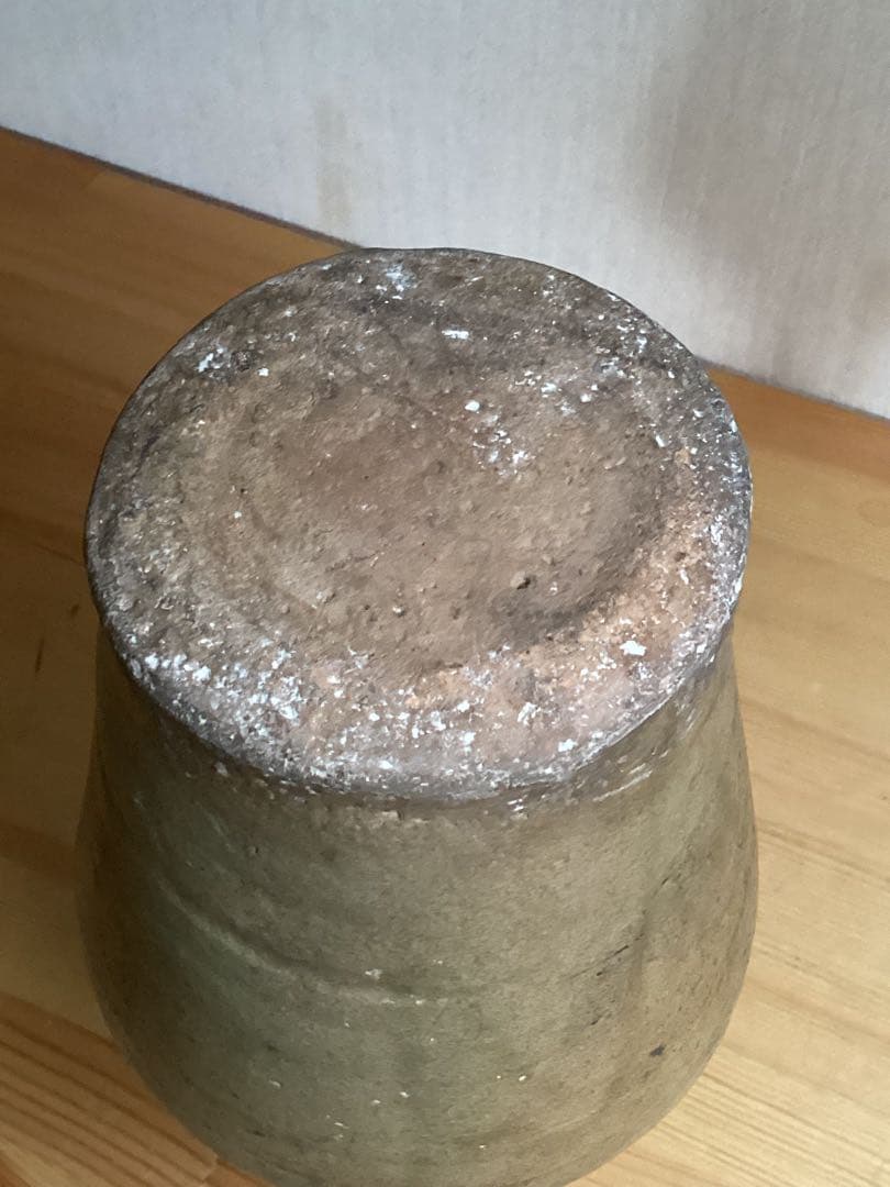 古美術骨董品　コレクター商品　高麗青磁酒器　花入　高さ約27cm 時代物