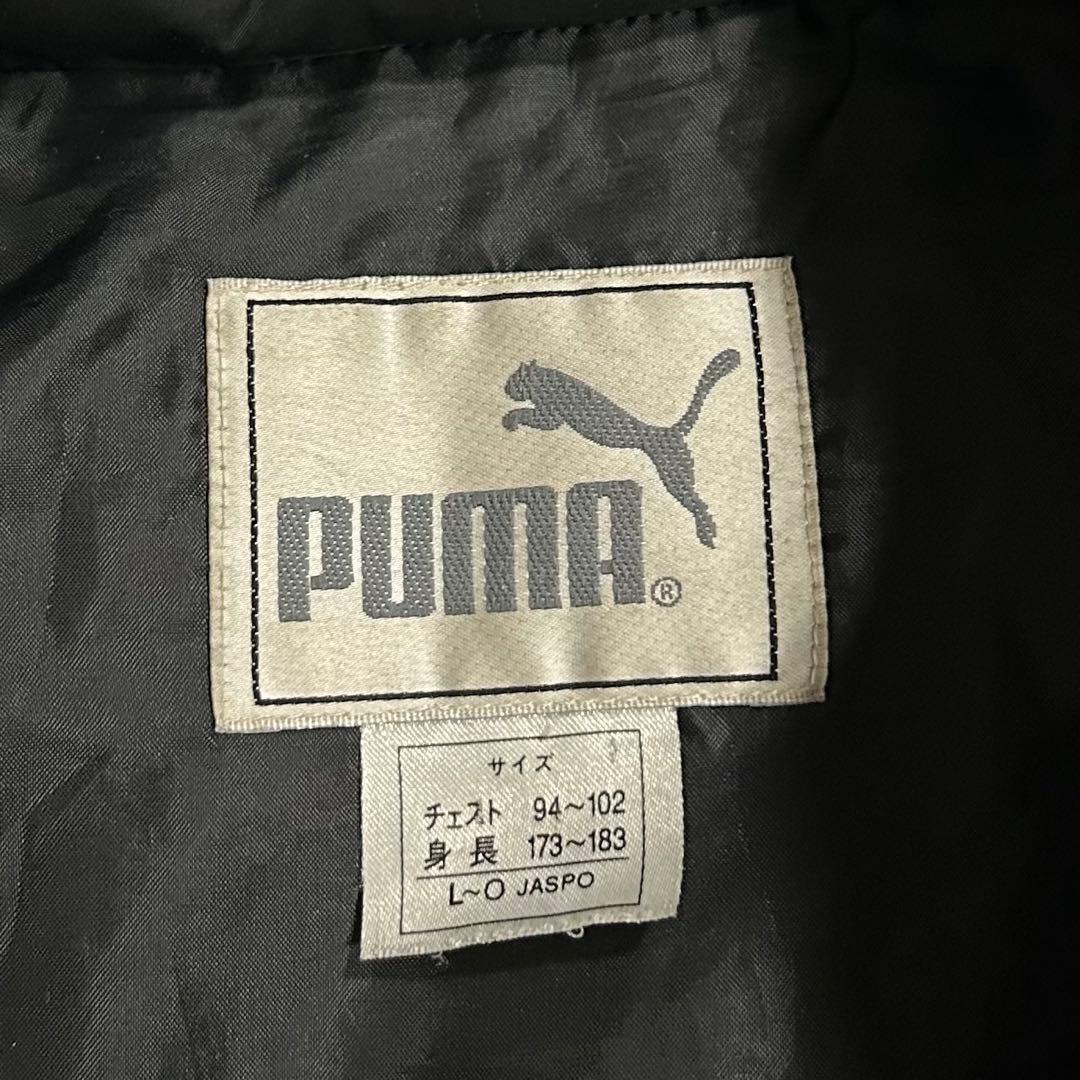 PUMA ベンチコート ダウンジャケット ブラック メンズXL サッカー プーマ