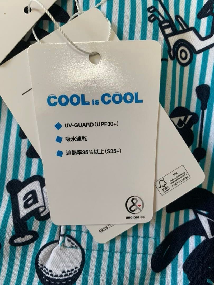 and per se ゴルフポロシャツ　新品未使用タグ付！