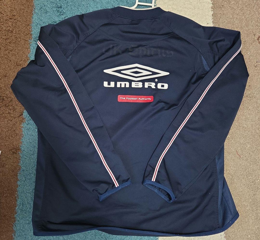 00's Umbro ナイロンプルオーバー　ピステ　イングランド代表