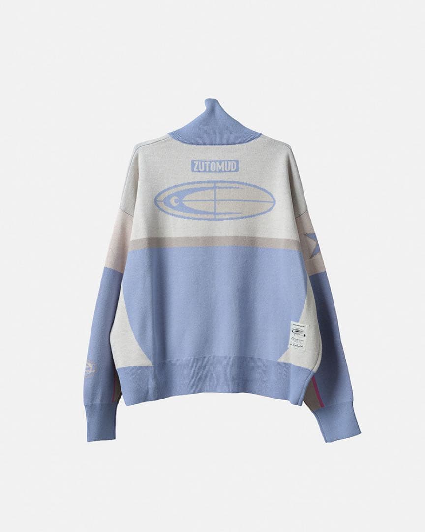 ずとまよFull Zip Knit Jersey (Milkey Blue) L