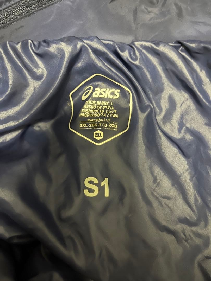山梨学院　asics ピステセット 2XL ネイビー