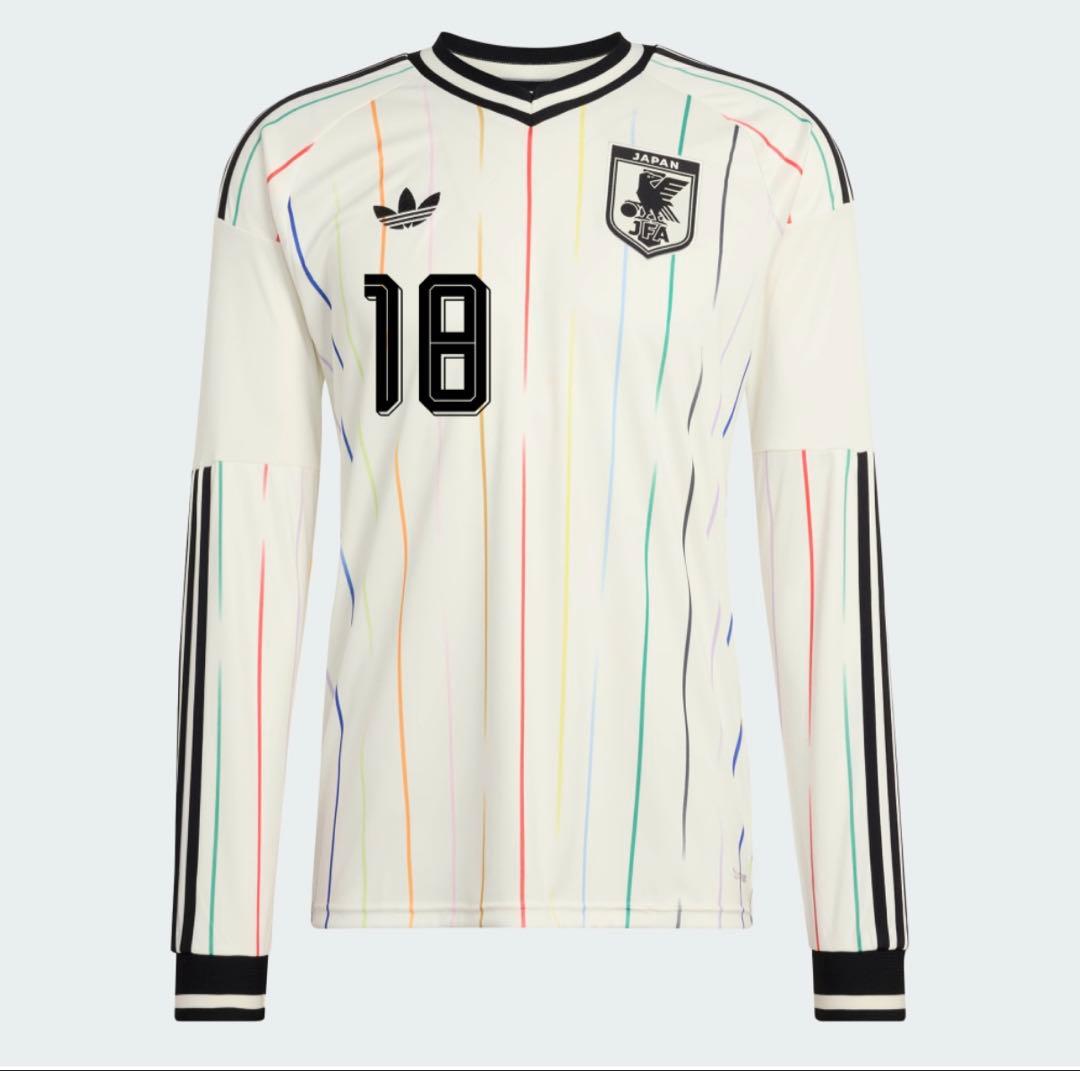 【新品】上田綺世 サッカー日本代表 アウェイ 長袖 レプリカユニフォーム M