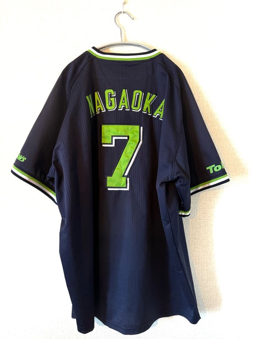 ヤクルトスワローズ　長岡秀樹　ユニフォーム　ビジター