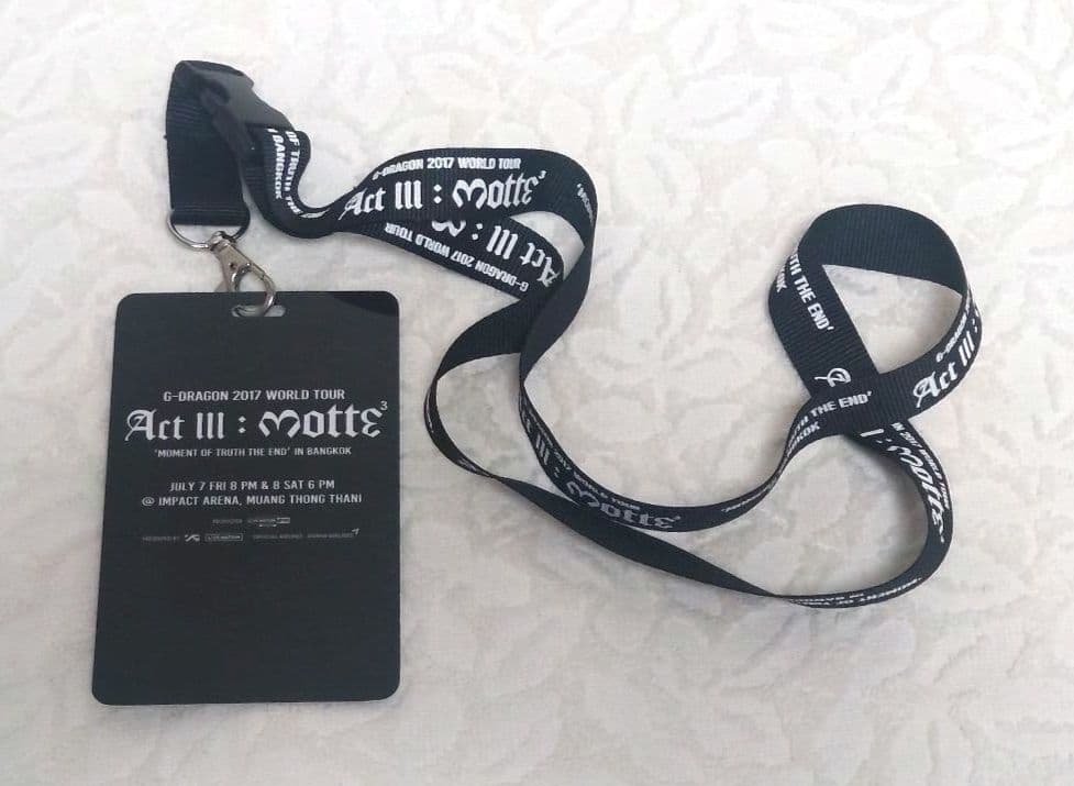 【非売品】G-DRAGON Act III:MOTTE バンコク VIPパス黒