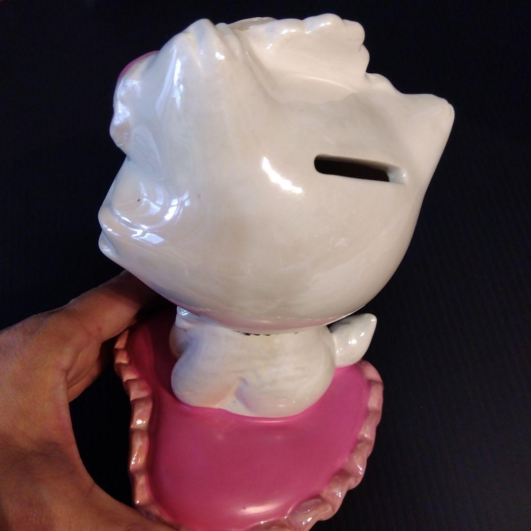 チャーミーキティ　レトロ　陶器　貯金箱