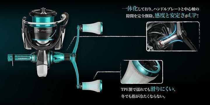 ゴメクサス　ダブルハンドル　98mm TPEノブダイワ　エメラルダスカラー