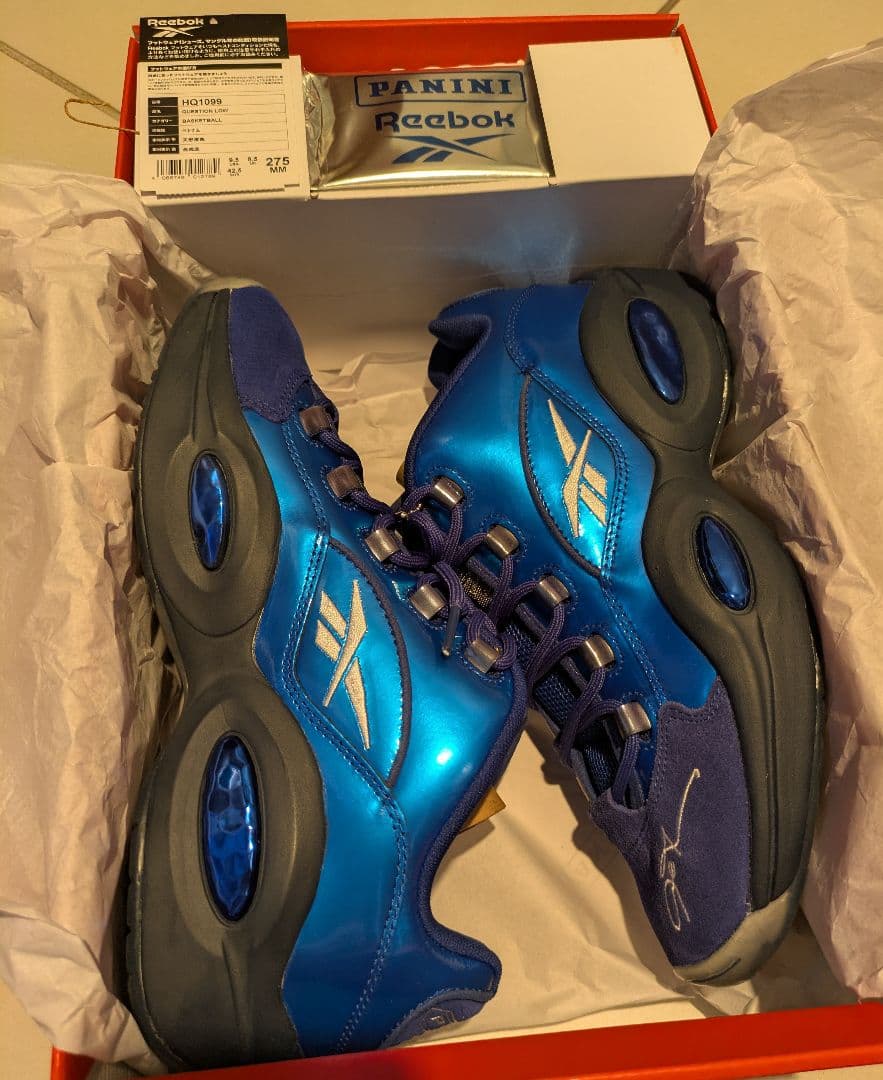 【美品】Reebok PANINI QUESTION LOW 27.5cm