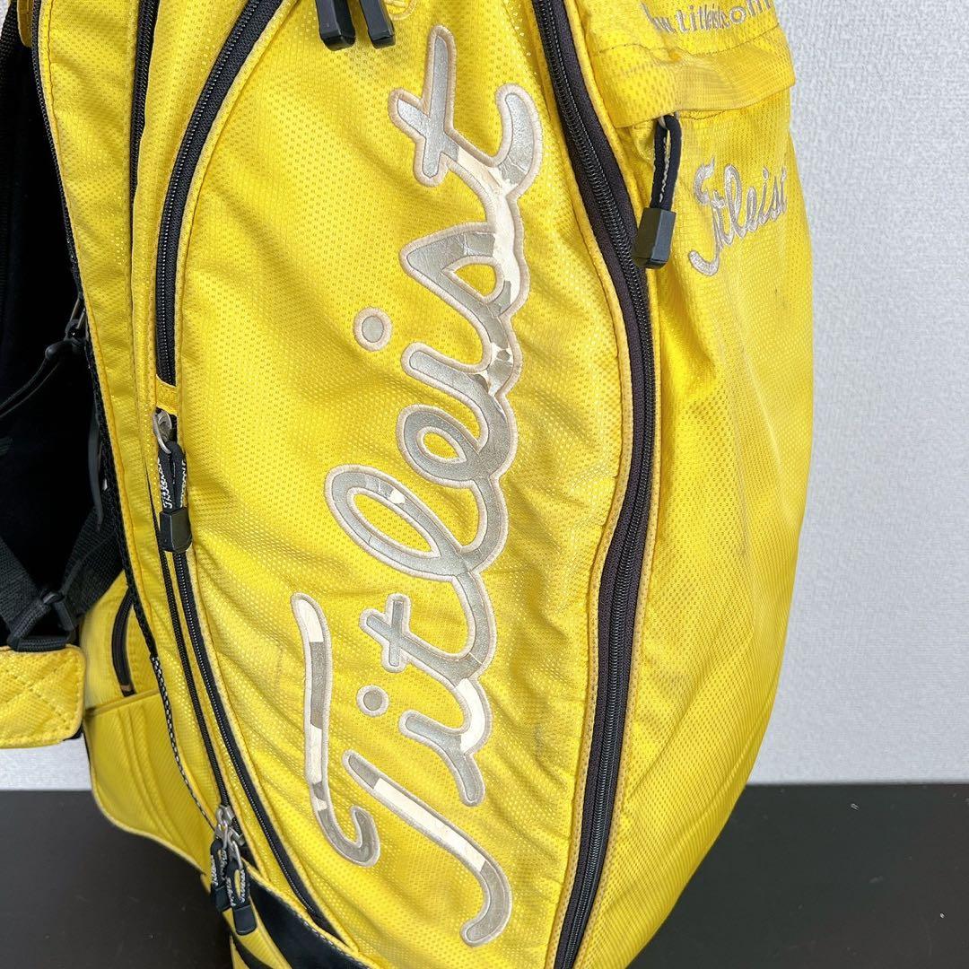 希少 タイトリスト キャディバッグイエローカート9型6分割 Titleistレア