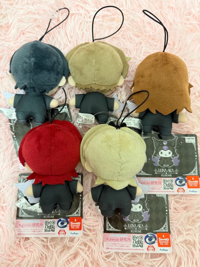 ラウンドワン限定 LUNA SEA×KUROMI マスコット コンプリートセット