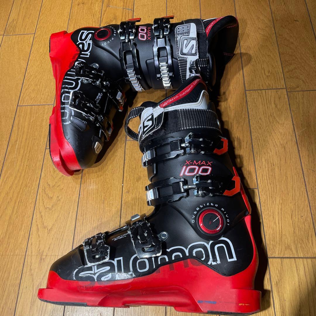 【値下げ】salomonサロモンX-MAX100 25.0-25.5cm 初中級