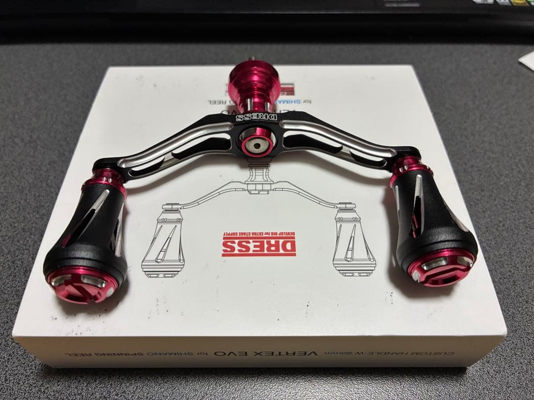 超美品！ダブルハンドル 90mm DRESSカスタムハンドル VERTEX