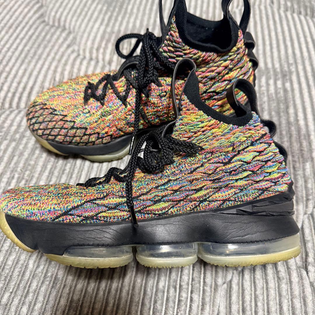 【ナイキ】NIKE LEBRON 15 マルチカラー　24.5cm