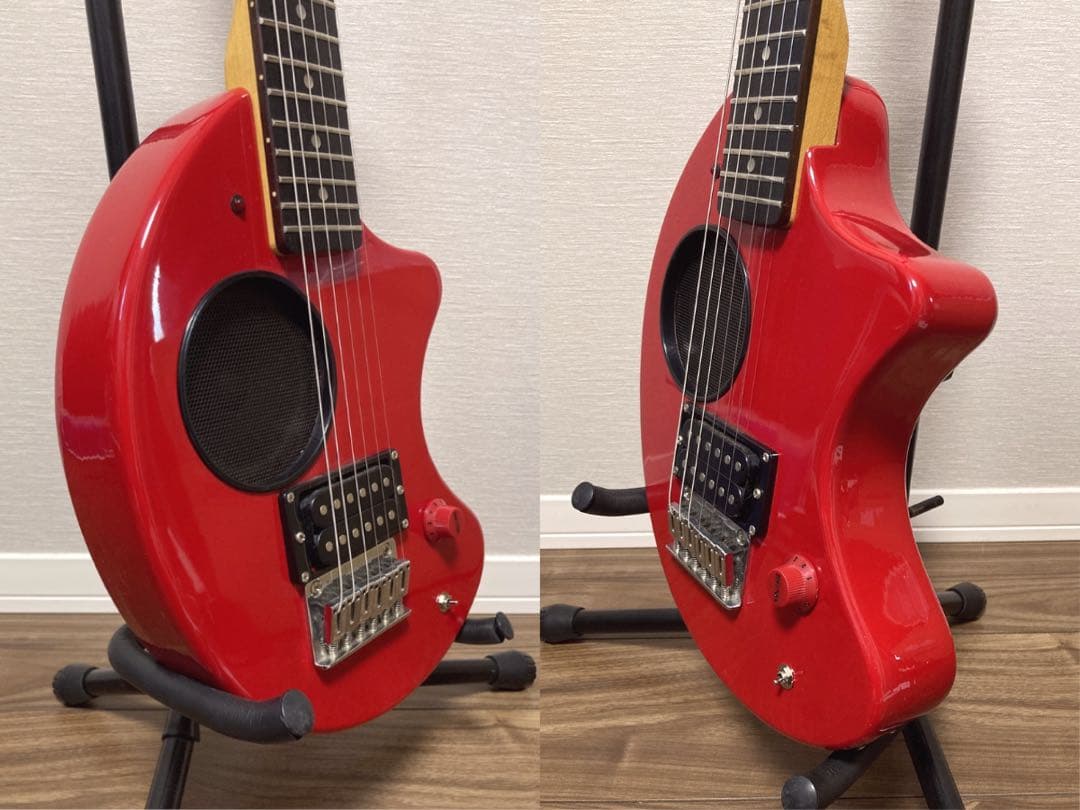 美品 FERNANDES ZO-3 赤 レッドUSBアダプター付き 弦新品
