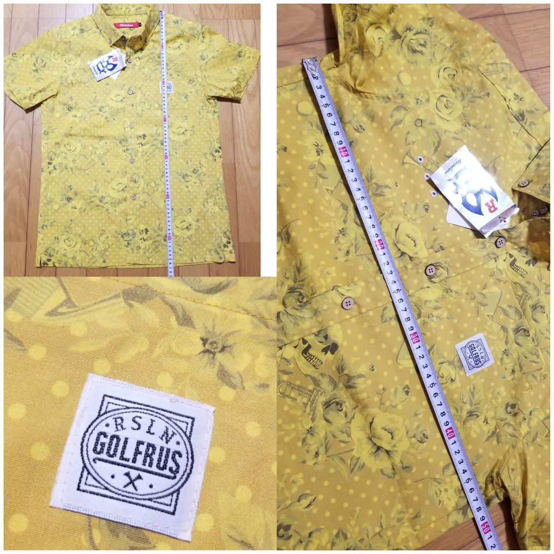 新品RUSSELUNO ラッセルノ 半袖シャツ 花柄 ゴルフウェア