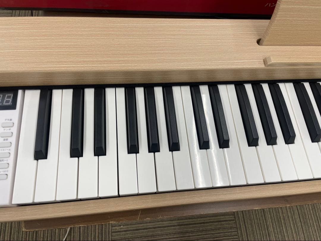 電子ピアノ88鍵盤　木目調ボディ　給電タイプ　オークベージュ