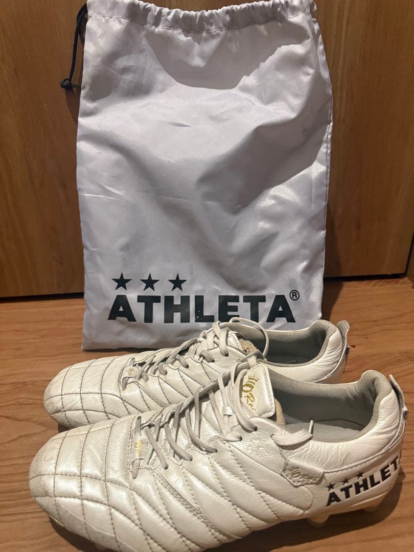 【極美品】アスレタ サッカースパイク 25.5cm 天然カンガルーレザー