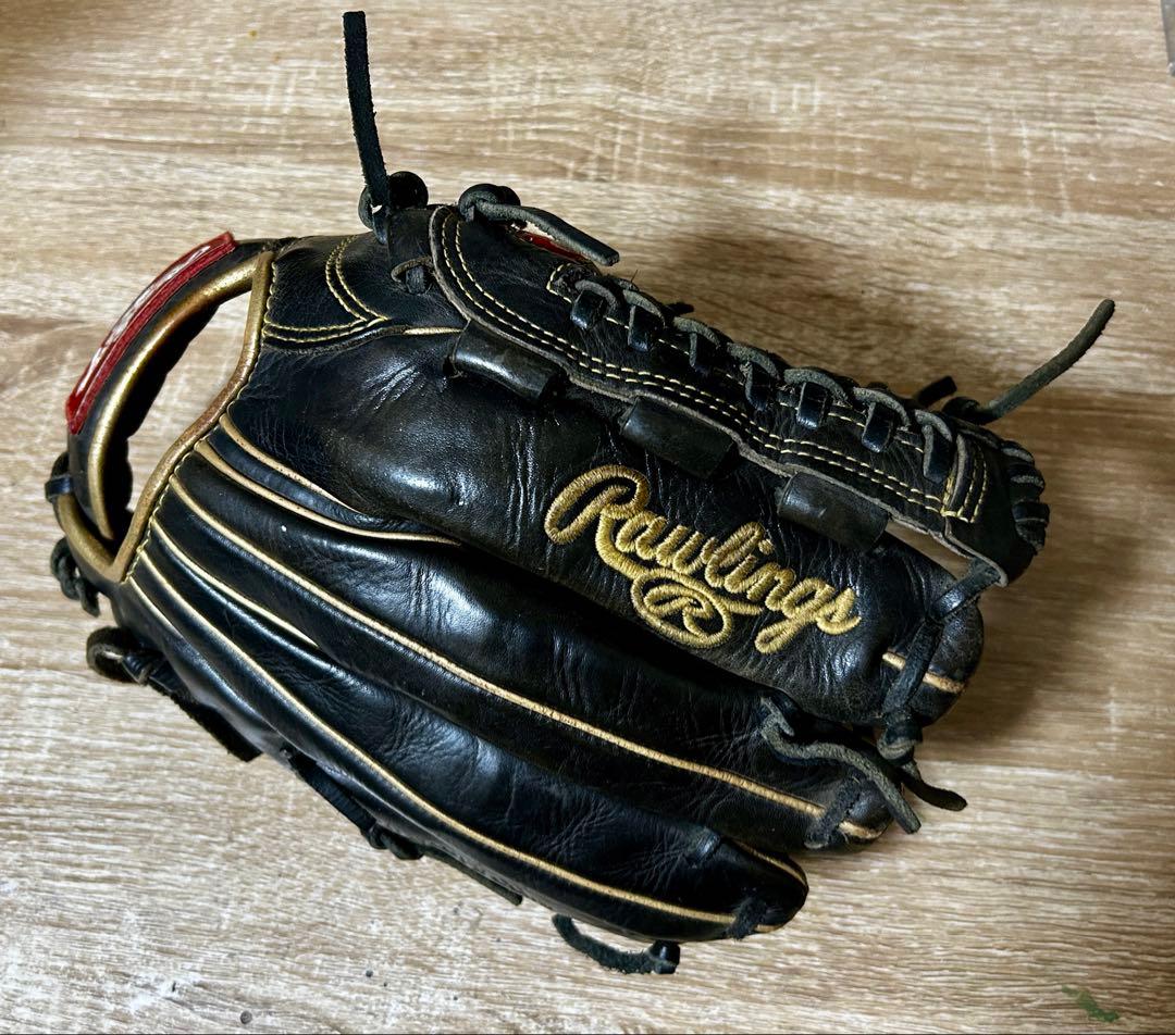 Rawlings 軟式野球グローブ 黒 左利き用