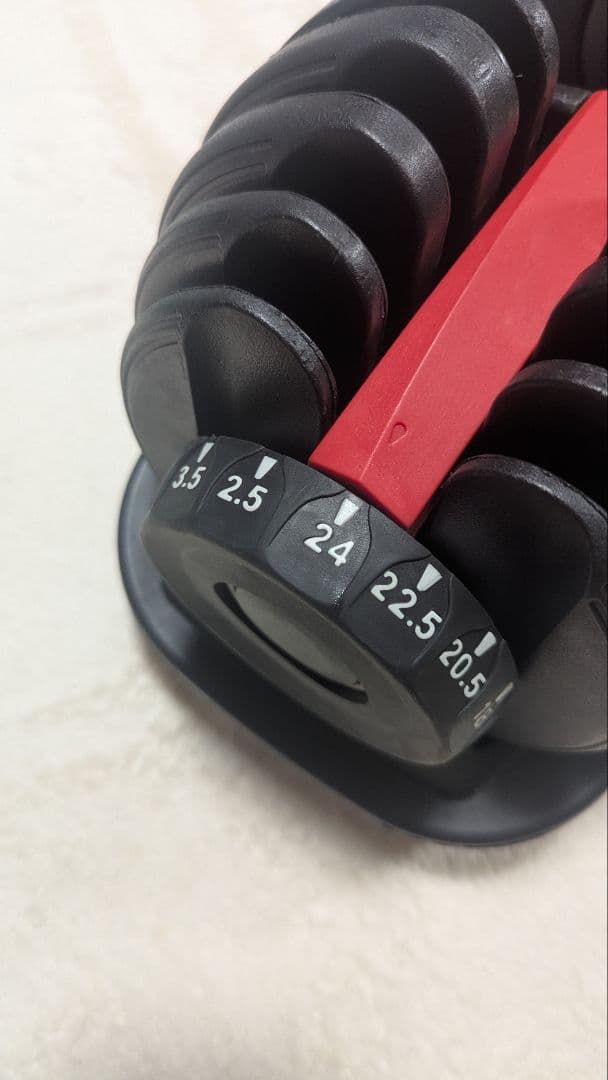 片方だけでも、セットでもok！ 可変式ダンベル 最大24kg　No.1