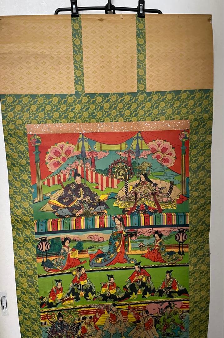 ひな祭り 掛け軸 伝統的な絵柄